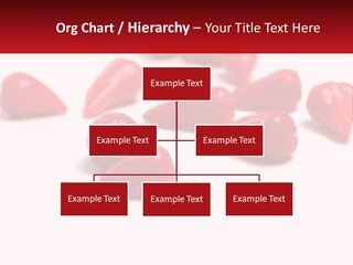 A Group Of Red Peppers On A White Surface PowerPoint Template