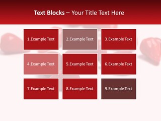 A Group Of Red Peppers On A White Surface PowerPoint Template