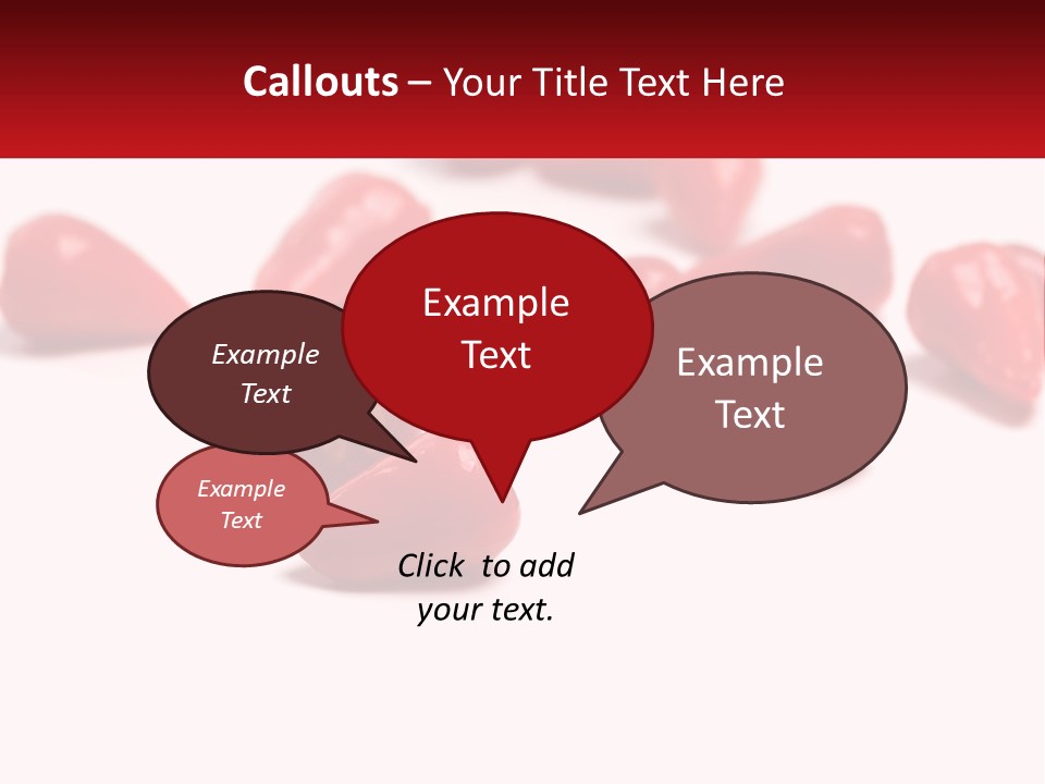 A Group Of Red Peppers On A White Surface PowerPoint Template