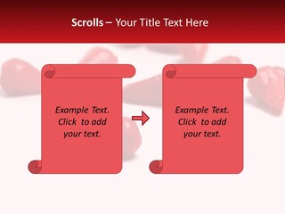 A Group Of Red Peppers On A White Surface PowerPoint Template