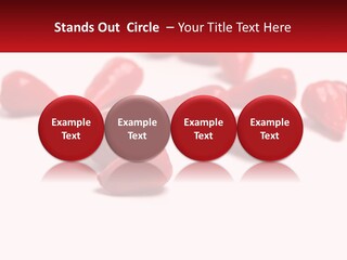 A Group Of Red Peppers On A White Surface PowerPoint Template