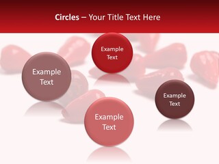A Group Of Red Peppers On A White Surface PowerPoint Template