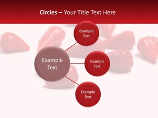 A Group Of Red Peppers On A White Surface PowerPoint Template