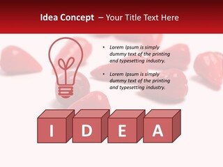 A Group Of Red Peppers On A White Surface PowerPoint Template