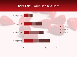 A Group Of Red Peppers On A White Surface PowerPoint Template