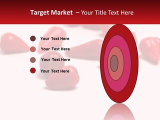A Group Of Red Peppers On A White Surface PowerPoint Template