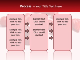 A Group Of Red Peppers On A White Surface PowerPoint Template