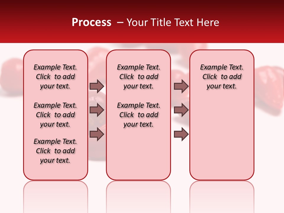 A Group Of Red Peppers On A White Surface PowerPoint Template