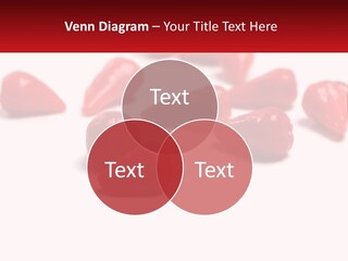 A Group Of Red Peppers On A White Surface PowerPoint Template