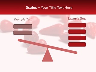 A Group Of Red Peppers On A White Surface PowerPoint Template