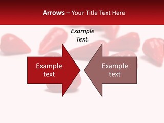 A Group Of Red Peppers On A White Surface PowerPoint Template