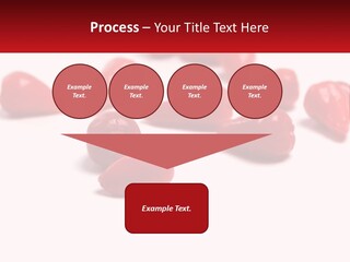 A Group Of Red Peppers On A White Surface PowerPoint Template