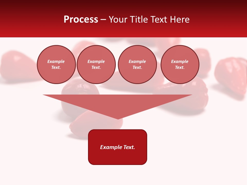 A Group Of Red Peppers On A White Surface PowerPoint Template