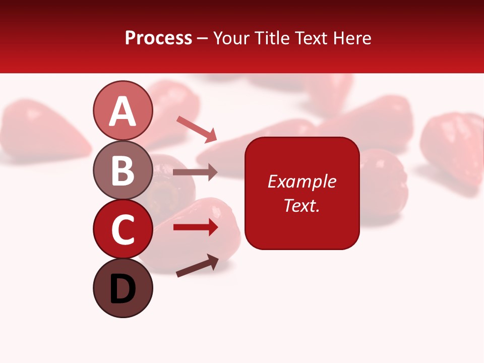 A Group Of Red Peppers On A White Surface PowerPoint Template