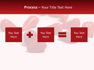 A Group Of Red Peppers On A White Surface PowerPoint Template