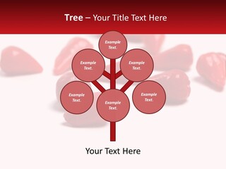 A Group Of Red Peppers On A White Surface PowerPoint Template