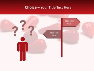 A Group Of Red Peppers On A White Surface PowerPoint Template