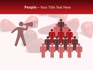 A Group Of Red Peppers On A White Surface PowerPoint Template