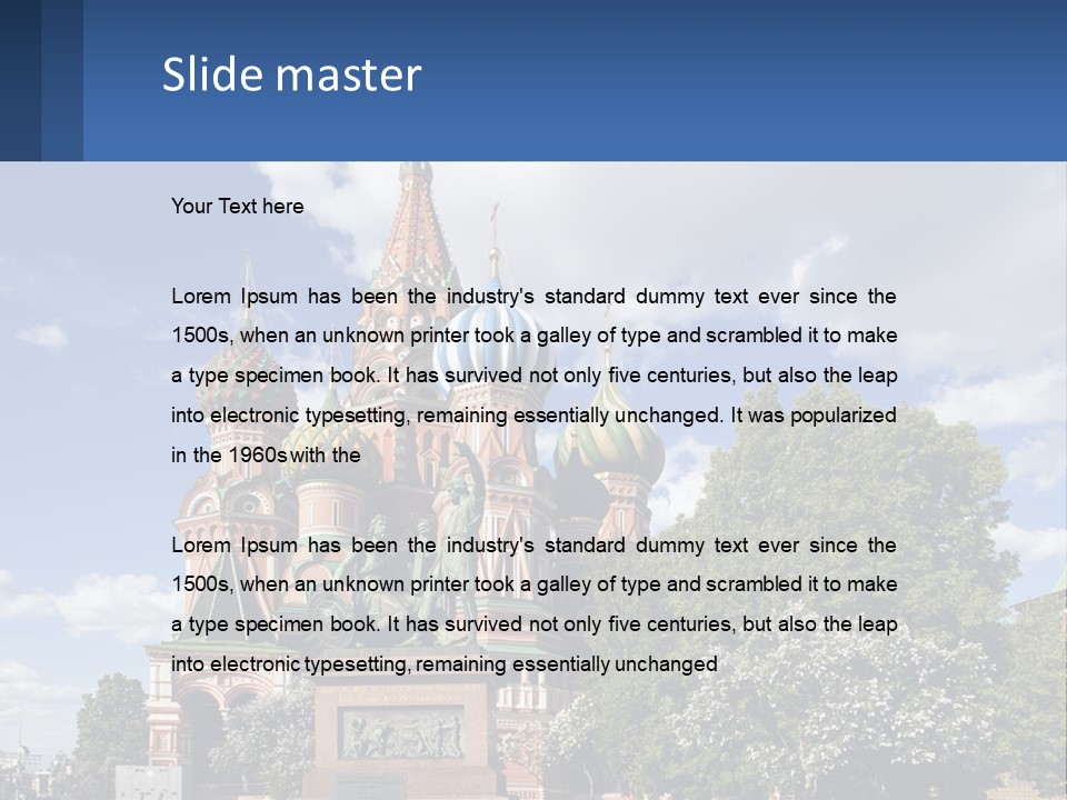 A Picture Of A Church With A Blue Sky In The Background PowerPoint Template