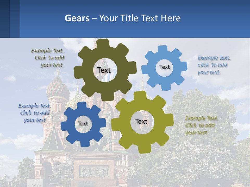 A Picture Of A Church With A Blue Sky In The Background PowerPoint Template