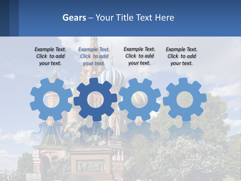 A Picture Of A Church With A Blue Sky In The Background PowerPoint Template