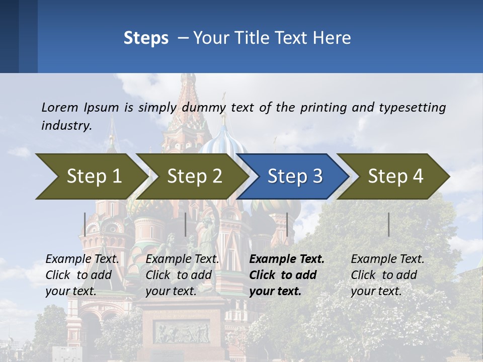 A Picture Of A Church With A Blue Sky In The Background PowerPoint Template