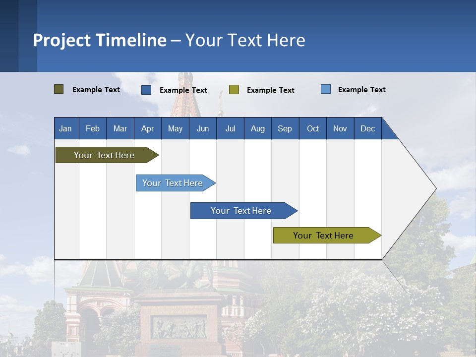 A Picture Of A Church With A Blue Sky In The Background PowerPoint Template