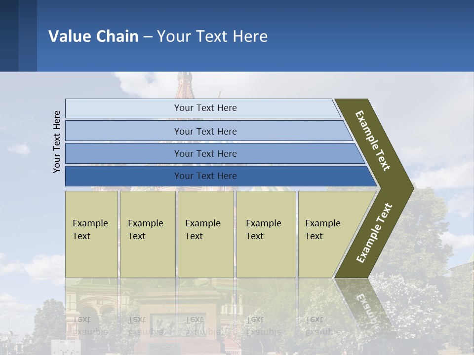 A Picture Of A Church With A Blue Sky In The Background PowerPoint Template