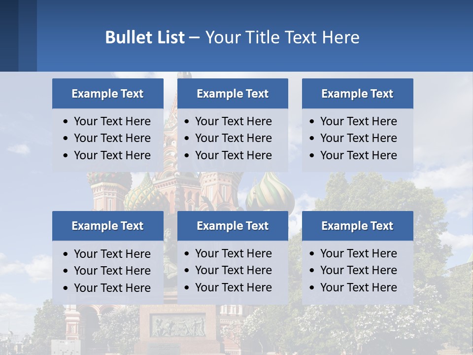 A Picture Of A Church With A Blue Sky In The Background PowerPoint Template