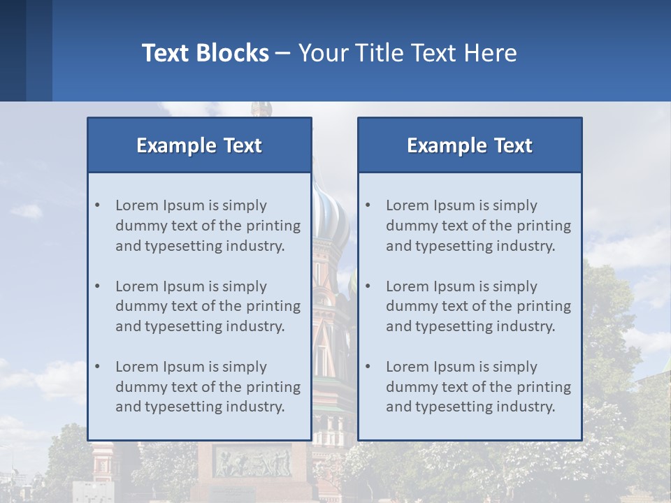 A Picture Of A Church With A Blue Sky In The Background PowerPoint Template