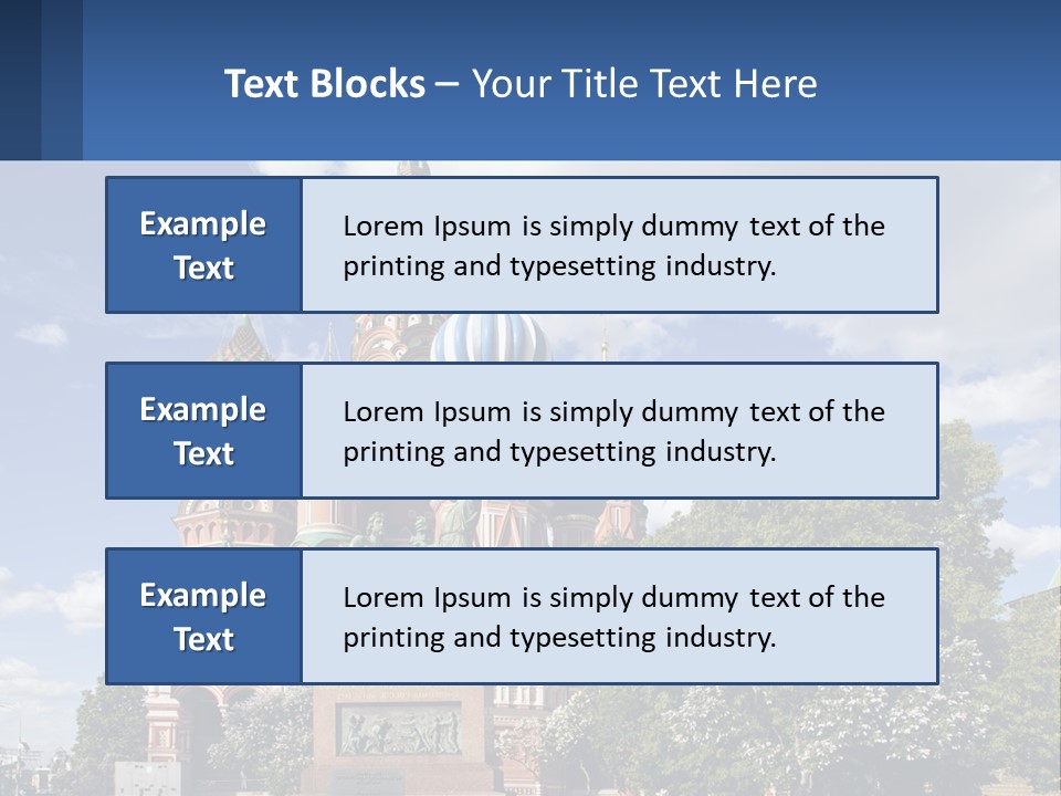 A Picture Of A Church With A Blue Sky In The Background PowerPoint Template