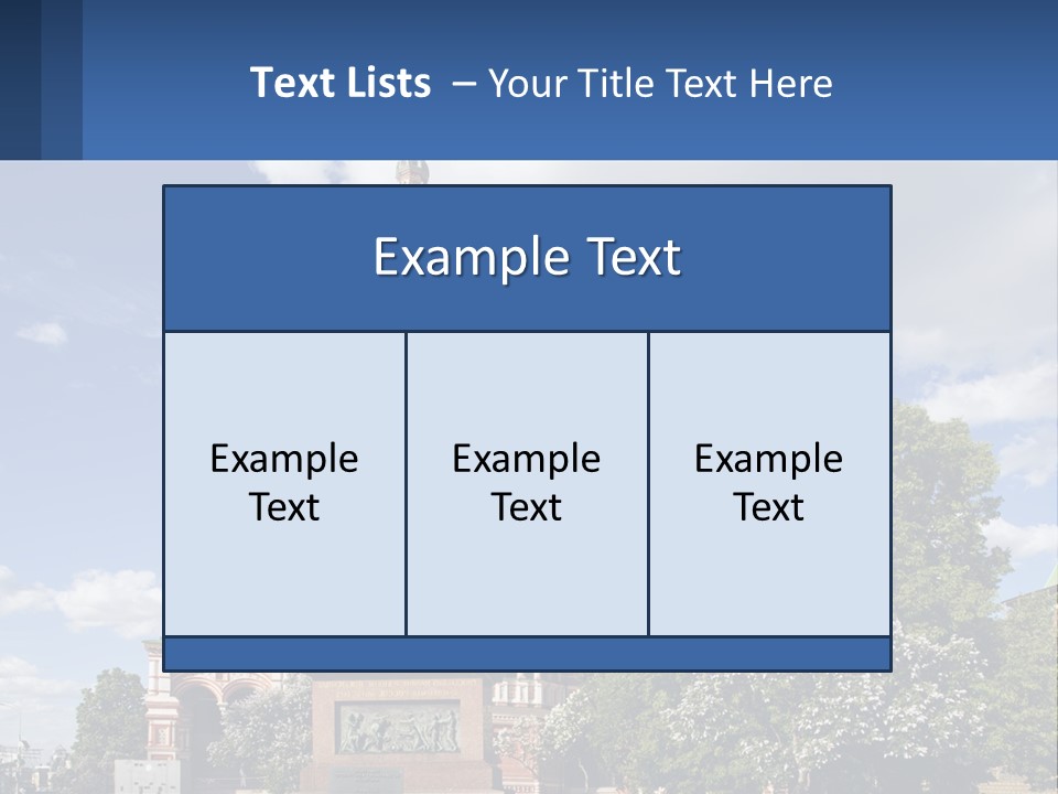 A Picture Of A Church With A Blue Sky In The Background PowerPoint Template