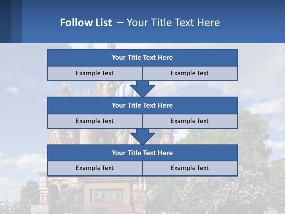 A Picture Of A Church With A Blue Sky In The Background PowerPoint Template