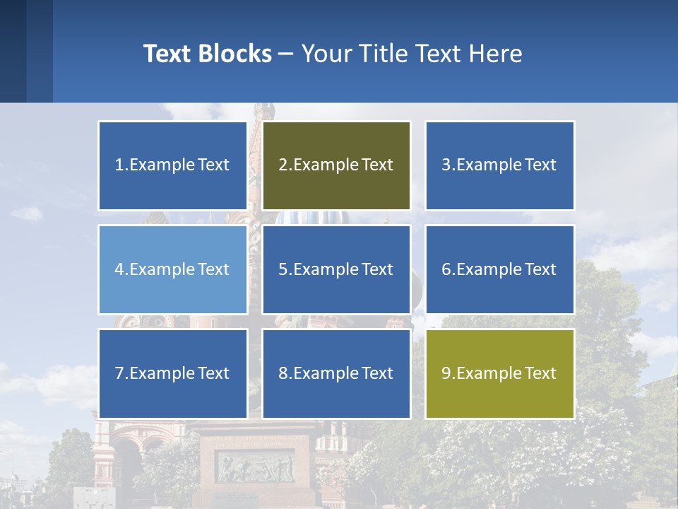 A Picture Of A Church With A Blue Sky In The Background PowerPoint Template