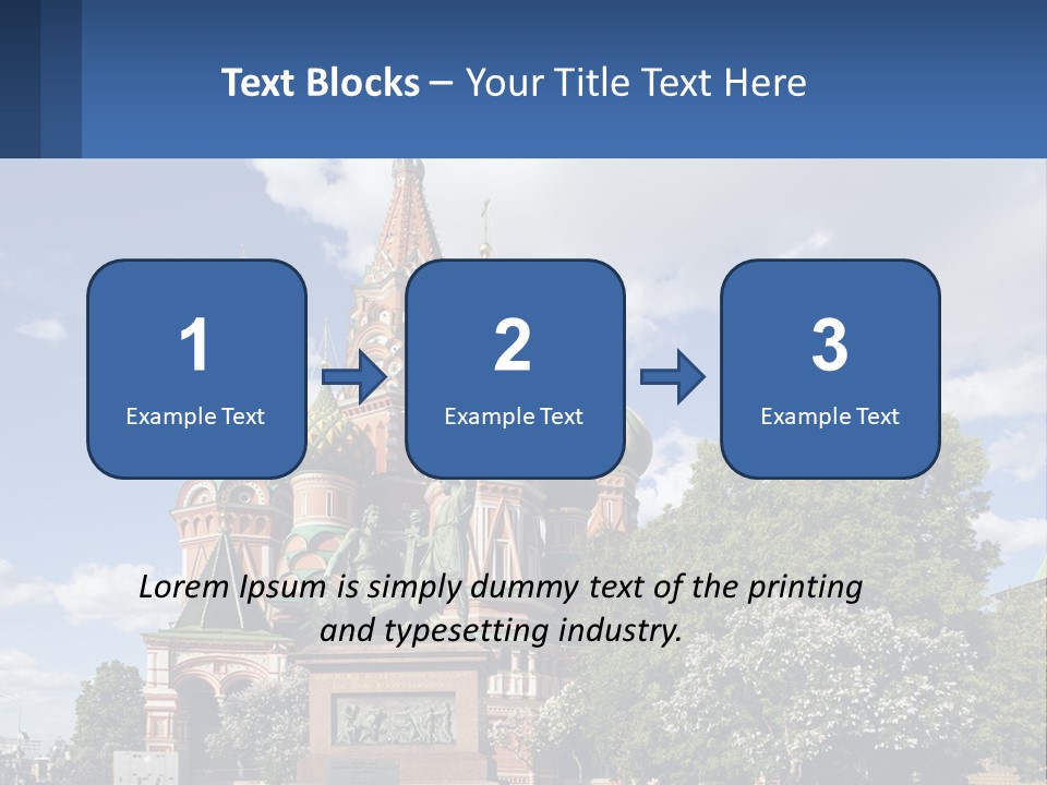 A Picture Of A Church With A Blue Sky In The Background PowerPoint Template