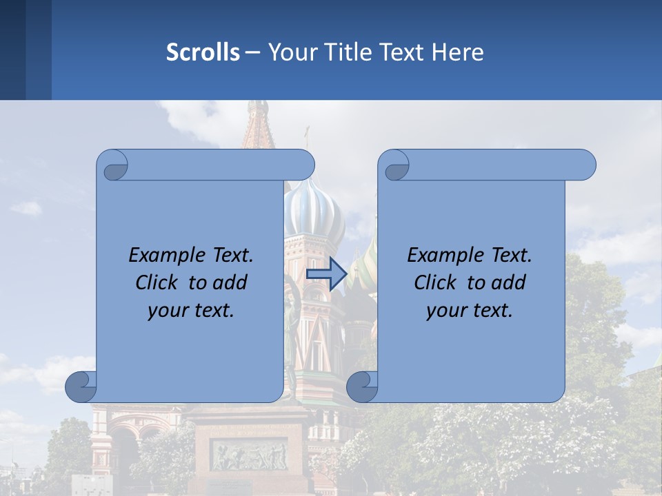 A Picture Of A Church With A Blue Sky In The Background PowerPoint Template