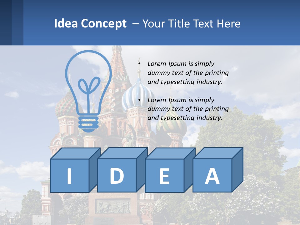 A Picture Of A Church With A Blue Sky In The Background PowerPoint Template