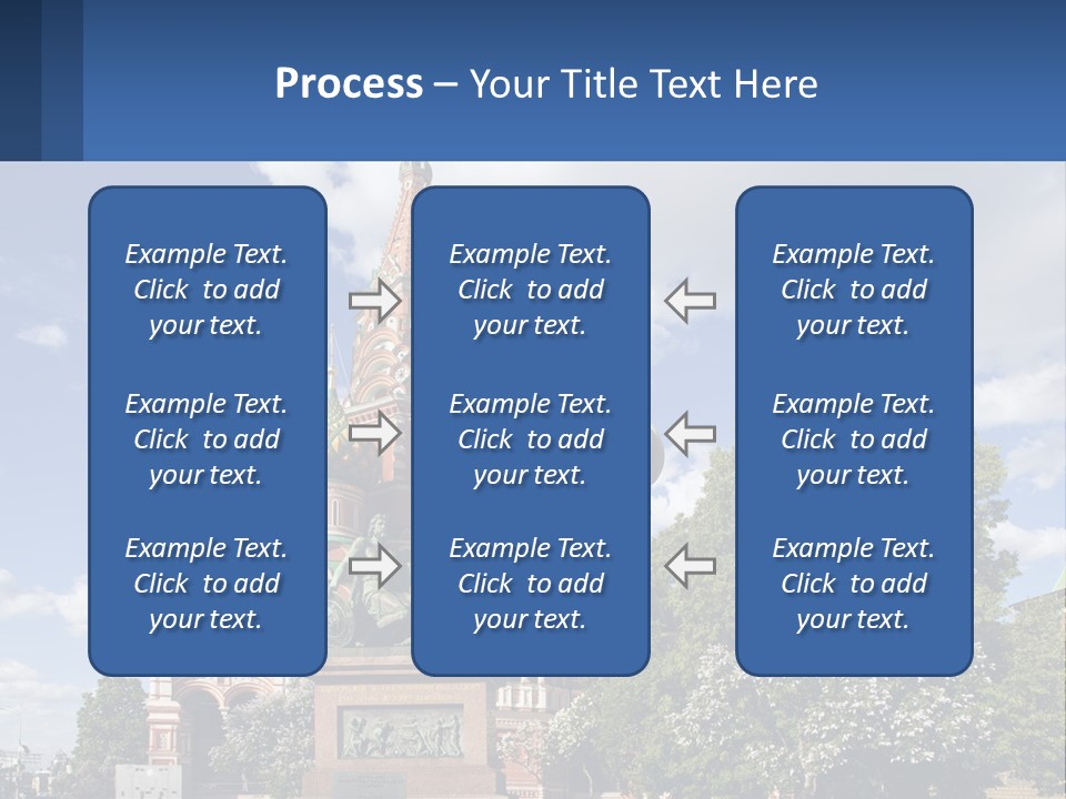 A Picture Of A Church With A Blue Sky In The Background PowerPoint Template
