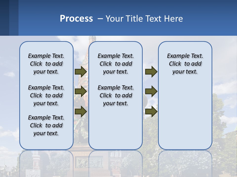 A Picture Of A Church With A Blue Sky In The Background PowerPoint Template