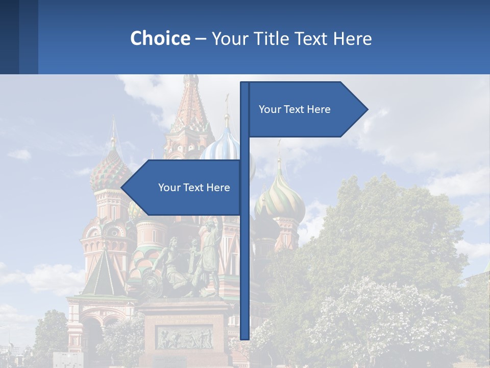 A Picture Of A Church With A Blue Sky In The Background PowerPoint Template