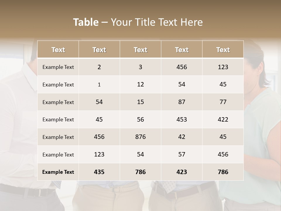 A Group Of Business People Looking At Their Cell Phones PowerPoint Template