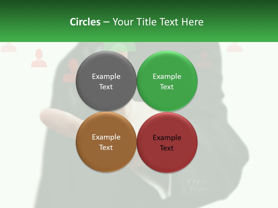 A Man In A Suit Pointing To A Green Button PowerPoint Template