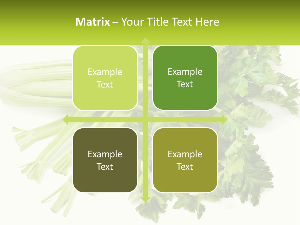 A Bunch Of Celery Sitting On Top Of A Table PowerPoint Template