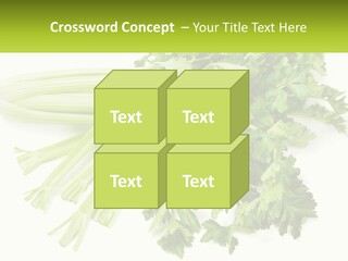 A Bunch Of Celery Sitting On Top Of A Table PowerPoint Template