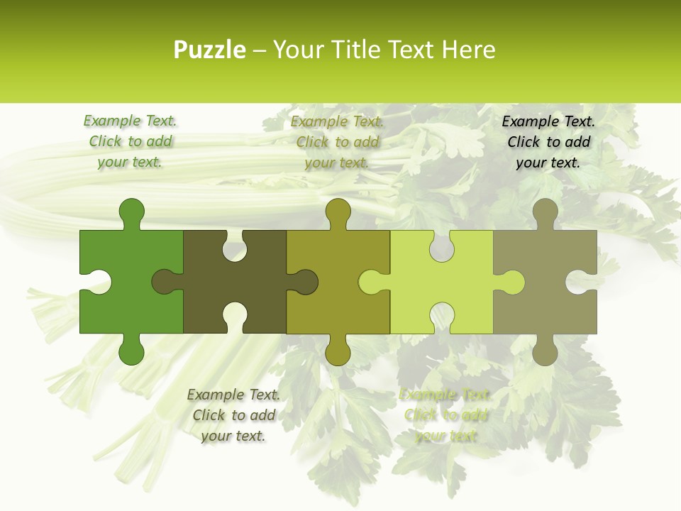 A Bunch Of Celery Sitting On Top Of A Table PowerPoint Template