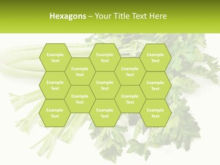 A Bunch Of Celery Sitting On Top Of A Table PowerPoint Template
