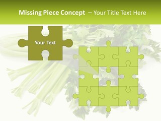 A Bunch Of Celery Sitting On Top Of A Table PowerPoint Template