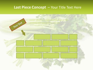 A Bunch Of Celery Sitting On Top Of A Table PowerPoint Template