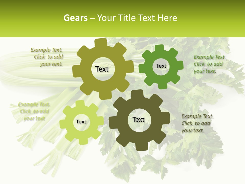 A Bunch Of Celery Sitting On Top Of A Table PowerPoint Template