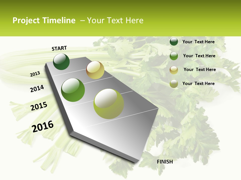 A Bunch Of Celery Sitting On Top Of A Table PowerPoint Template